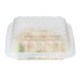 CLAMSHELL 30oz 7-1/2"sq 2-3/4h ANITFOG MW PLASTIC CLR 100/cs
