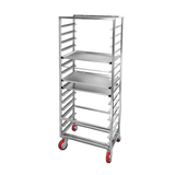 Channel AXD2818 Lifetime Tough Bun Pan Rack, Heavy Duty, mobile, 29"W x 18"D x 64"H, side load, open sides, 3" spacing, capacity (18) 18" x 26" bun