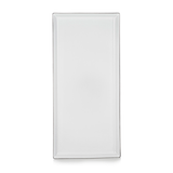 Equinoxe Plate, 12-3/4" length, 6" width, 3/4" height, white cumulus, 1 each (4 ea/cs), Revol 651432
