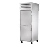 TRUE STR1RPT-1S-1G-HC SPEC SERIES Pass-thru Refrigerator, one-section, stainless steel front & sides, (1) stainless steel door front & (1) glass