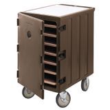 Cambro 1826LTC3131 Camcart Dark Brown Mobile Cart for Sheet Pans and Trays 3" Clearance