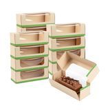 TAKEOUT/ WINDOW 13oz 6x2-1/2" CMPST PLA LINING KRAFT 50/cs