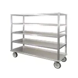 New Age 1451 Queen Mary Banquet Cart, (5) open shelves with push handles