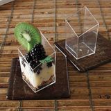 DIAMOND CUBE CLEAR 1-3/5x3"h POLYSTYRENE CLEAR 200/cs