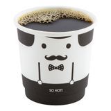HOT CUP 4oz PAPER DOUBLE WALL MONSIEUR 500/cs