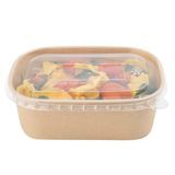 TAKEOUT BOWL 25oz PAPER OVAL 6-3/4x4-1/2" KRAFT 100/cs