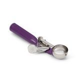 #40 Disher, round bowl, 3/4 oz. capacity, 18-8 stainless with one-piece color coded orchid plastic handle, USA Made, Vollrath 47147