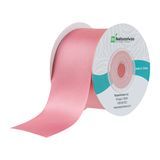 RIBBON SINGLE FACE 10yd POLYESTER SATIN PINK 10/cs