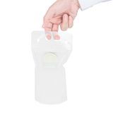 LABEL 2x1" PLASTIC CLEAR & WHT "MARGARITA" 100/cs