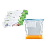 FREEZER BAG 1gaL 9-1/2x3" SLIDER PLASTIC CLEAR 25/cs