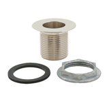 Allpoints 56-1211 Heavy Cast Drain Assembly, 1" NPS drain size, 2" flange, 1-1/2" L, nickel plated