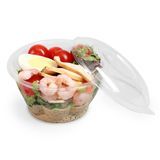 TAKEOUT BOWL 16oz 5" RND 2-1/2"h PET CLEAR 500/cs