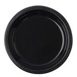 PLATE POLYPRO 10-1/2" ROUND BLACK REFORM 400/cs