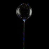 BOBO BALLOON W/ STRING LIGHT 24"dia TPU/ PVC MULTI 10/cs
