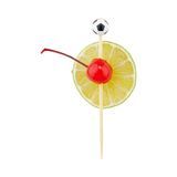 SKEWER BAMBOO 4" SOCCER BALL BLACK & WHITE 1000/cs