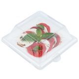 LID DOME 6-1/2x6-1/2" F/ SMALL BAGASSE PET CLEAR 100/cs