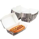 CLAMSHELL HOT DOG 6-3/4x3-1/2" 3-1/2"h PAPER CAMOUFLGE 100/cs