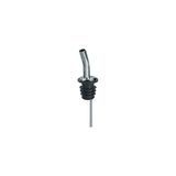 LIQUOR POURER FREE FLOW CHROME PLATED NO COLLAR 12ea/bg