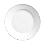 PORCELANA PLATE 5-1/2"dia RE WIDE RIM BRIGHT WHITE 36ea/cs
