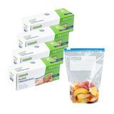 FREEZER BAG 1qt 6x2-1/4" WRITE-ON PLASTIC CLEAR 1000/cs