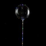 BOBO BALLOON W/ STRING LIGHT 20"dia TPU/ PVC MULTI 10/cs