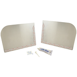 Allpoints 117-1474 Sink Splash Guard Kit, 10" H x 14" D, right hand, left & right hand, includes lef