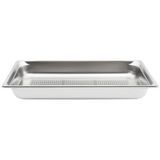 Full-size 2.5" deep super pan 3 stainless steel perforated steam table pan, Vollrath 90023