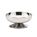 ICE CREAM BOWL 4oz 4-1/2"diax1-3/4"h FOOTED S/S