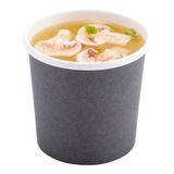 DELI/ SOUP CONTAINER 12oz RND 3-1/2"h PAPER GRAY 200/cs