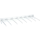 UTENSIL RACK 24"w WALL-MOUNT (8)5-3/8" HOOKS SATIN-H/D-ALUM