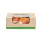 TAKEOUT W/ WINDOW 11oz 4"sq SM CMPST PLA LINING KRAFT 50/cs
