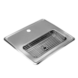 Allpoints 110-1090 Water Station, 10-1/2" x 12-1/2", 4-1/2" x 10" x 1" deep drainage area, drainage