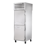 TRUE STA1RPT-2HS-1S-HC SPEC SERIES Pass-thru Refrigerator, one-section, stainless steel front & sides, (2) stainless steel half doors front & (1)