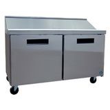Hoshizaki SR60A-16 Steelheart Series Sandwich Top Refrigerator, reach-in, two-section, 60"W, 17.55 cu. ft., self-contained rear mounted