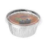 FLAT LID F/ PORTION CUP 1/4"h 3-1/4"dia PET CLEAR 100/cs