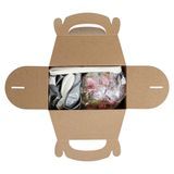 GABLE/ LUNCH BOX GREASEPROOF 8-1/2x4-3/4 PAPER KRAFT 100/cs