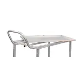 New Age 97126 Wet Produce Cart, mobile 700 lbs. capacity, all welded aluminum construction