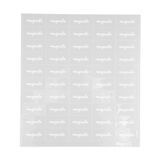 LABEL 2x1" PLASTIC CLEAR & WHT "MARGARITA" 100/cs