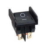 Allpoints 42-1501 Rocker Switch, on/off, DPST, (4) 1/4" tab terminals, 125/250v, 20 amp