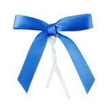 TWIST TIE BOW 3x2-1/2 PRE-TIED POLYESTER SATIN BLUE 100/cs