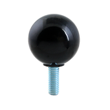 Allpoints 22-1359 Meat Pusher Knob, 2-9/16" L x 1-5/8" OD, 3/8"-16 thread, black, plastic
