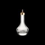 UTOPIA BITTERS BOTTLE SILVER TOP 3-1/2oz 5-3/4"h GL 2dz/cs
