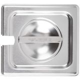 Sixth-size super pan v slotted stainless steel cover, Vollrath 75260