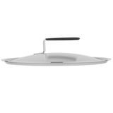 11 3/16" wear-ever domed aluminum cover with satin finish and dipped handle, Vollrath 67417