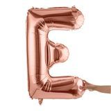 BALLOON LETTER "E" MYLAR 40" SELF-SEALING ROSE GOLD