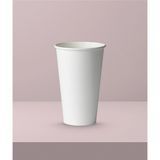 CUP HOT 8oz PAPER SINGLE WALL WHITE 1000/cs