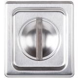 Sixth-size super pan v solid stainless steel cover, Vollrath 75160
