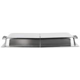 Full-size stainless steel hinged dome steam table pan cover, Vollrath 77400