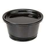 PORTION CUP 4/5oz 1-1/4"h POLYPRO BLACK 2000/cs