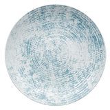 SCHONWALD SHABBY CHIC PLATE 11" RND STRUCTURE BLUE 6ea/cs